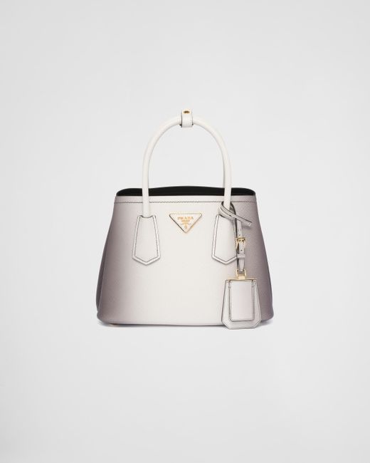 Prada Natural Double Saffiano Leather Mini-Bag