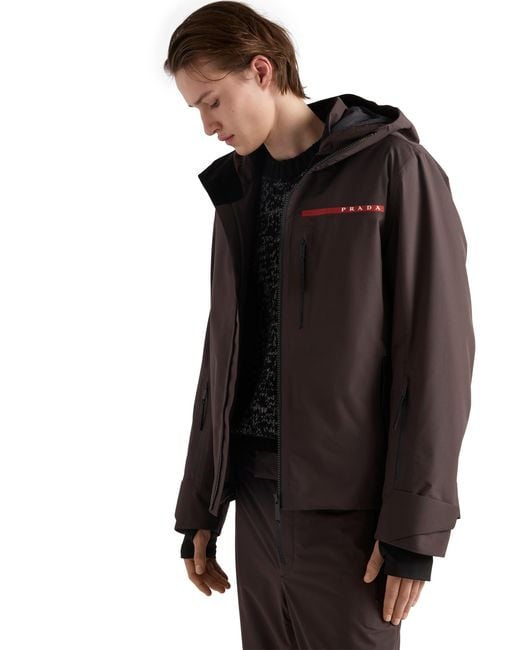 Prada Brown Extreme-Tex Blouson Jacket for men