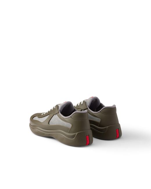 Prada Multicolor America's Cup Soft Rubber And Bike Fabric Sneakers for men