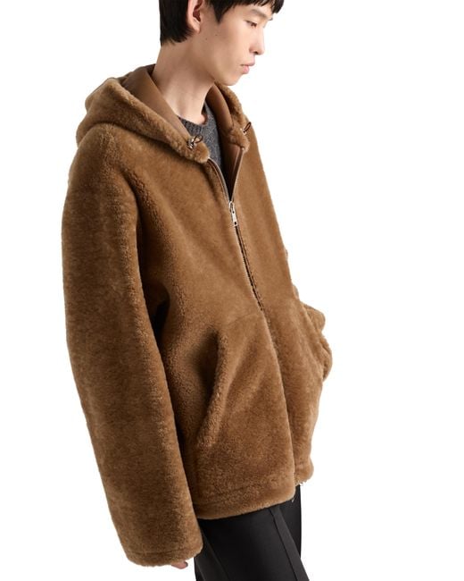 Prada Brown Shearling Jacket for men