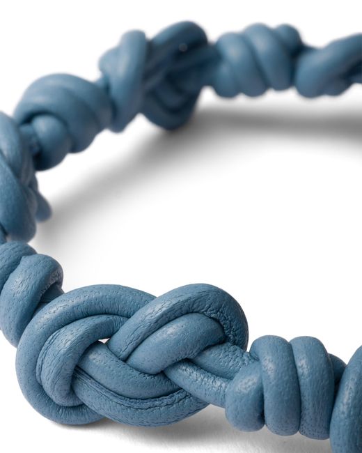 Prada Blue Nappa Leather Bracelet