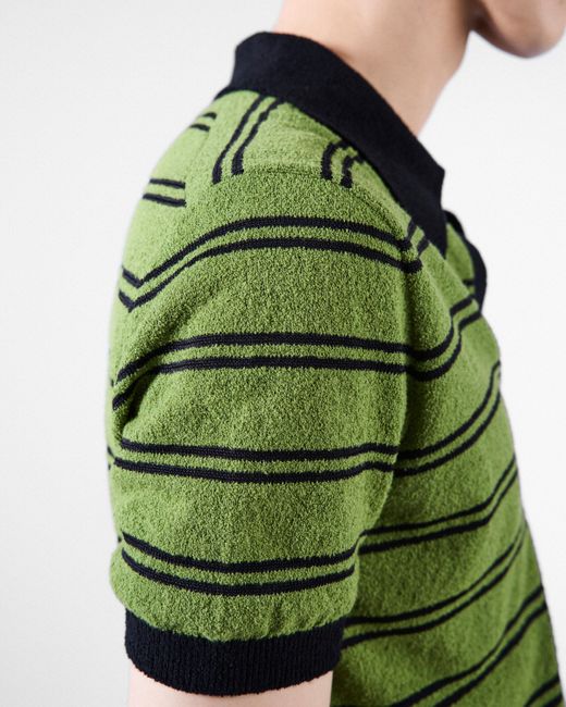 Prada Poloshirt Aus Baumwolle in Green für Herren