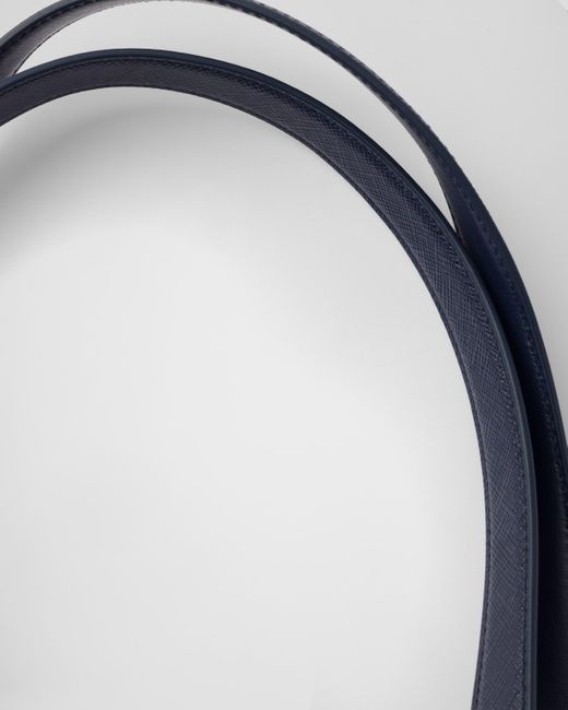 Grand Cabas Re-Edition 1978 En Re-Nylon Et Cuir Saffiano Prada en coloris Blue