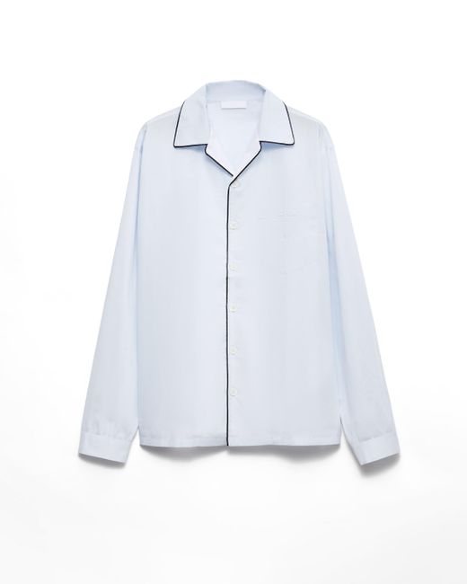 Camisa De Algodón Prada de hombre de color Blue
