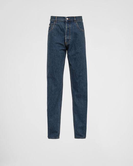 Prada Blue Five-pocket Denim Jeans for men