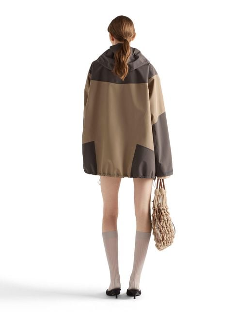 Prada Natural Technical Fabric Blouson Jacket
