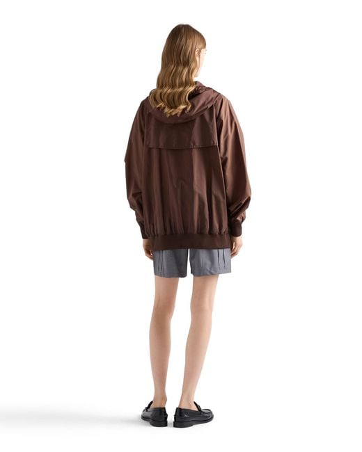 Prada Brown Lightweight Re-Nylon Raincoat
