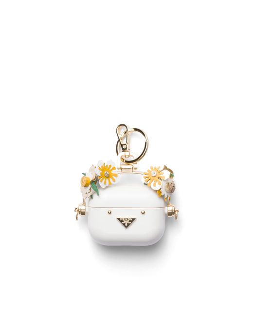 Prada White Airpods-Pro-Hülle, Damen