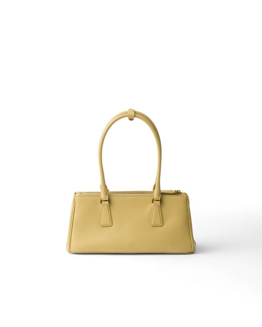 Borsa Galleria Medium di Prada in Metallic