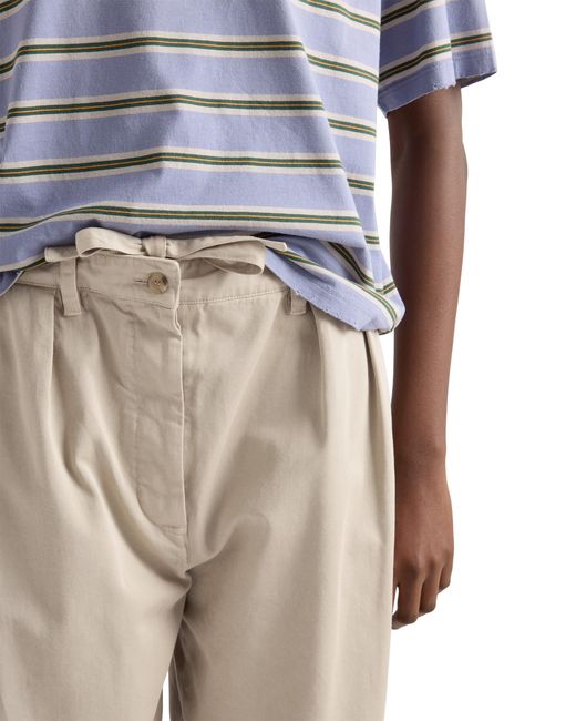 Prada White Old Gabardine Pants, Sand