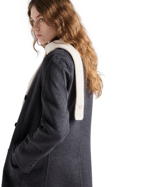 Prada White Wool Scarf