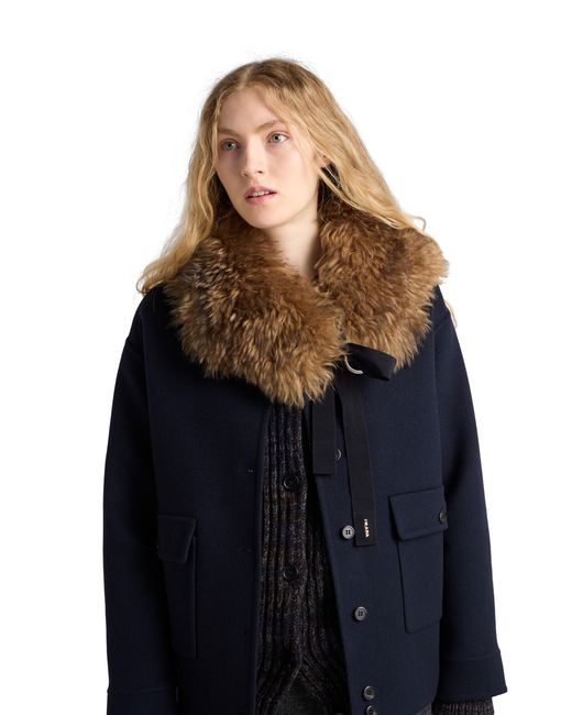 Prada Blue Double Cashwool Jacket