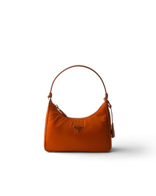 Prada Brown Re-Edition 2005 Re-Nylon And Saffiano Mini Bag