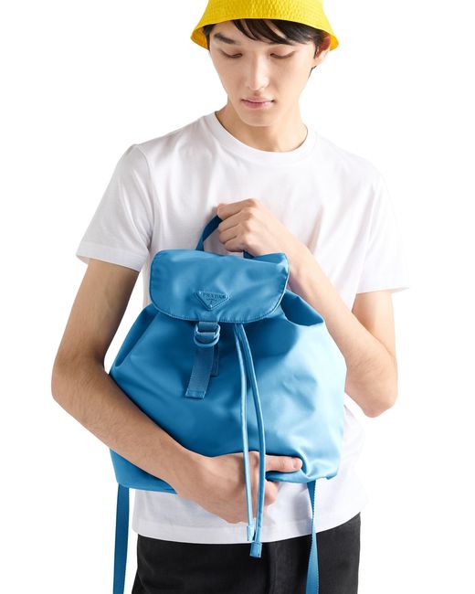 Prada Blue Re-Nylon Backpack, Light