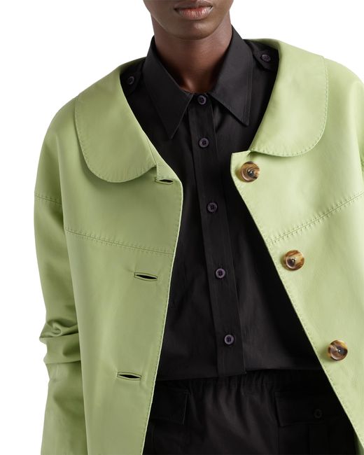 Prada Green Nappa Leather Jacket