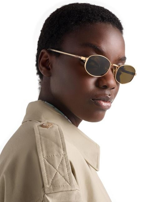 Prada Multicolor Sunglasses With The Iconic Metal Plaque