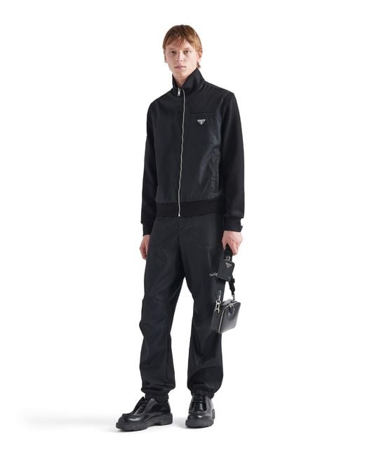Prada Blue Double Layered Sweatshirt For for men