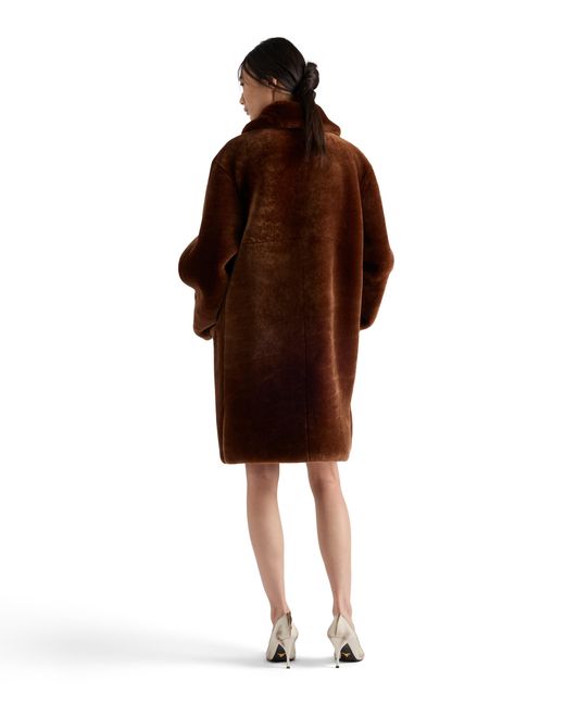 Prada Brown Shearling Coat