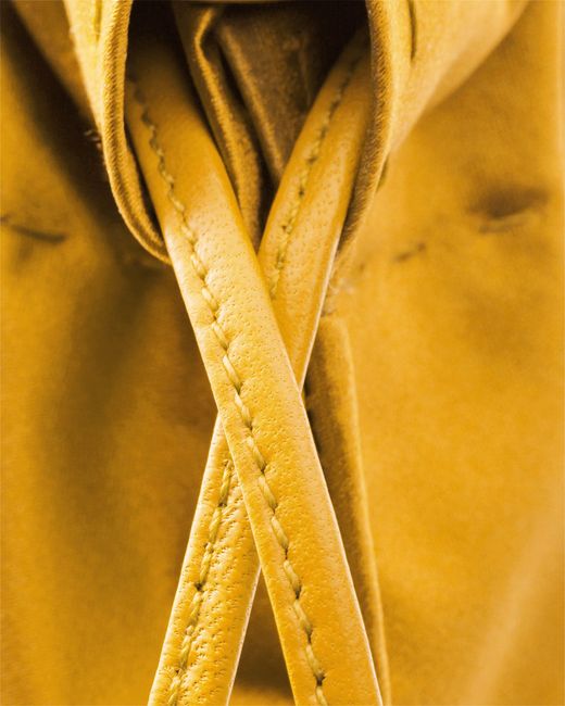 Prada Yellow Wish Silk Duchesse Pouch
