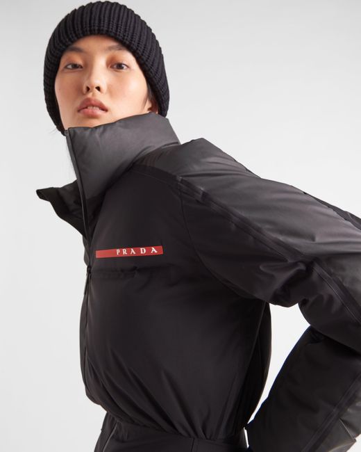 Prada Black Jumpsuit Aus Extreme-tex Stretch