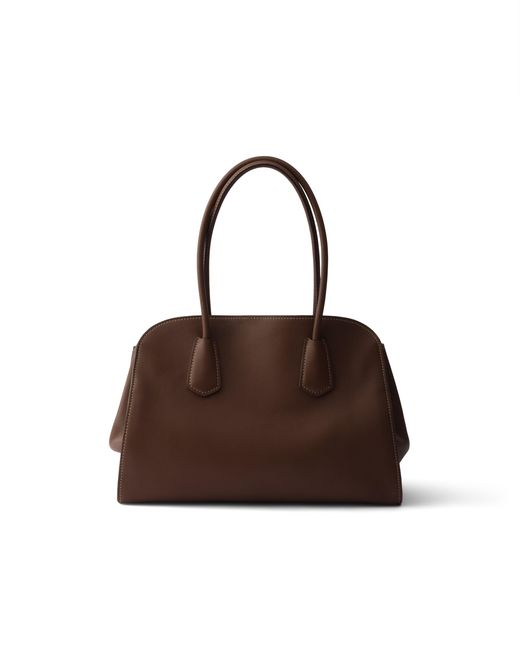 Prada Brown Medium Leather Tote Bag