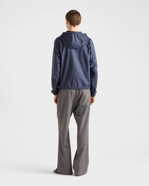 Prada Blue Re-Nylon Blouson Jacket for men