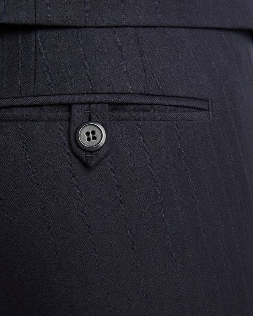 Prada Blue Single-Breasted Cashmere And Wool Suit for men