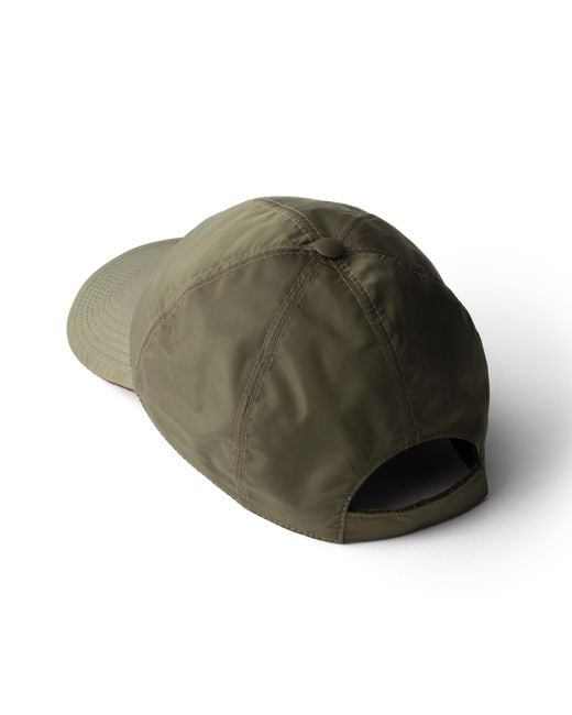 Prada Green Re-Nylon Baseball Cap