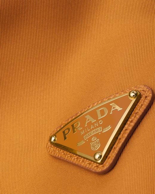 Prada Orange Re-Nylon Cap, Amber