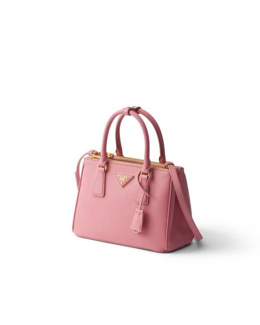 Prada Pink Galleria Small Saffiano Leather Bag