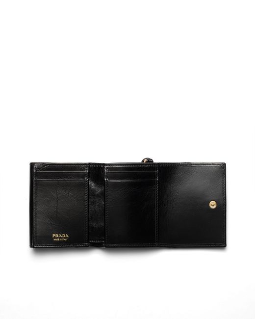 Prada Black Small Leather Wallet