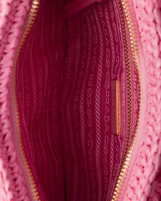 Pochette En Crochet À Frange Prada en coloris Pink