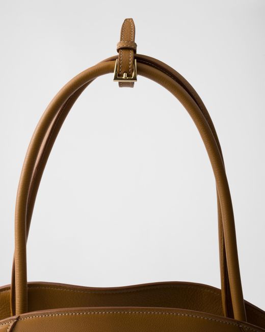 Prada Brown Large Leather Tote Bag
