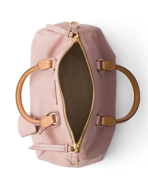Prada Pink Evasion Small Leather Top-Handle Bag