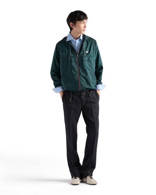 Prada Green Re-Nylon Blouson Jacket for men