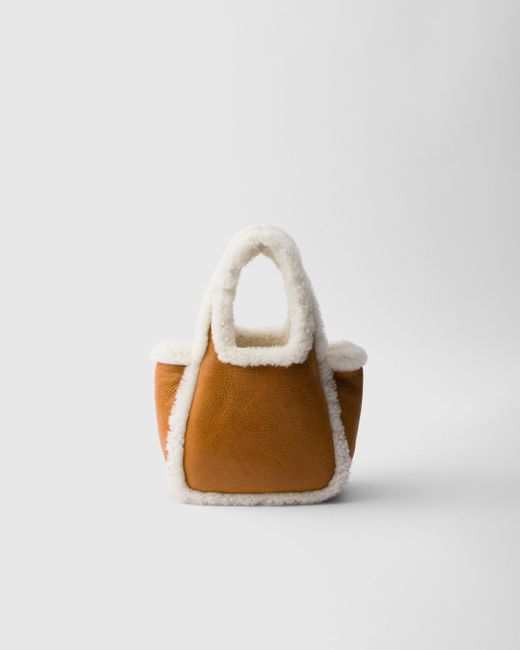 Mini Borsa A Mano di Prada in White