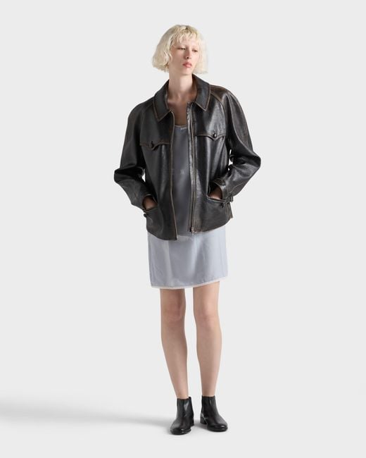 Prada Black Leather Jacket