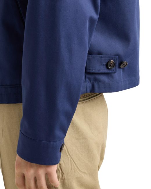 Prada Technical Cotton Zipper Blouson Jacket, Bluette for men