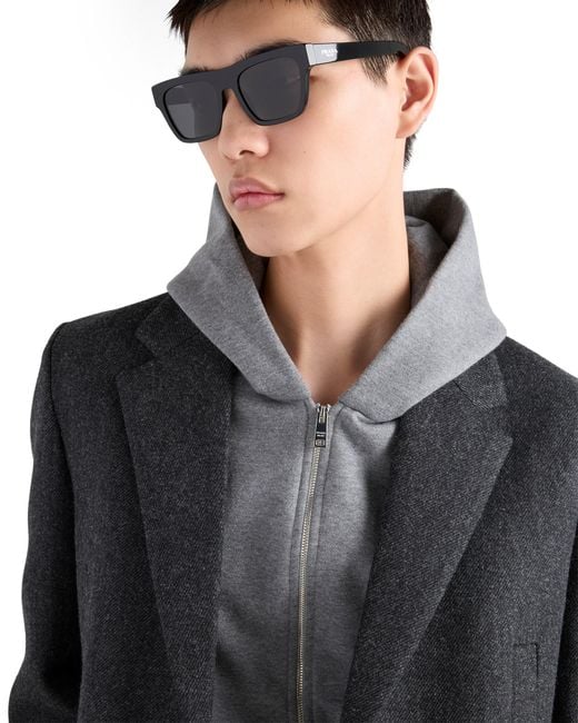 Prada Sonnenbrille Mit Logo, Herren in Gray für Herren