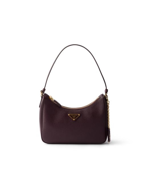 Prada White Re-Edition 2005 Saffiano Leather Mini-Bag