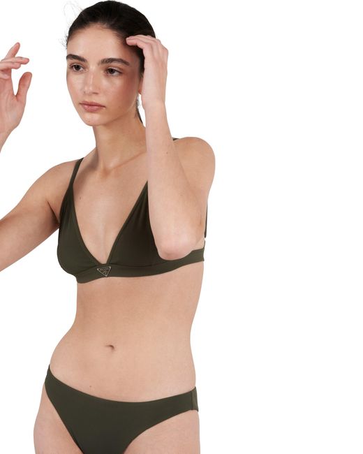 Prada Multicolor Ribbed Knit Bikini Bottom