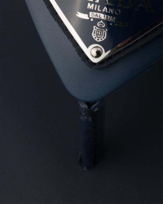 Prada Blue Rubber Thong Sandals for men