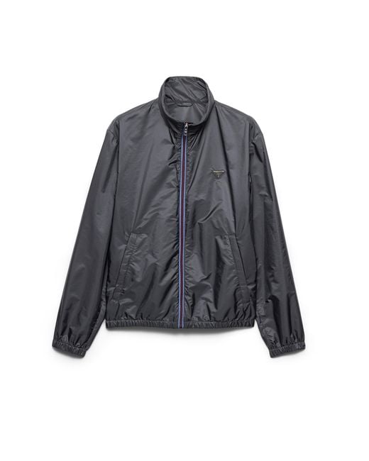 Prada Gray Re-Nylon Jacket for men