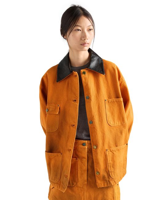 Prada Orange Canvas Jacket