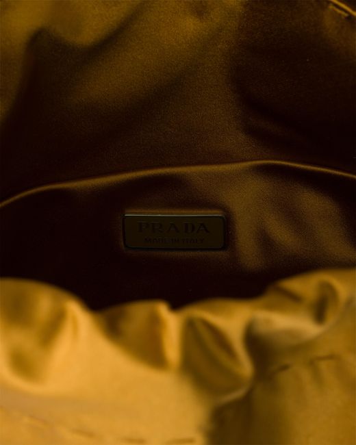 Prada Natural Wish Silk Duchesse Pouch