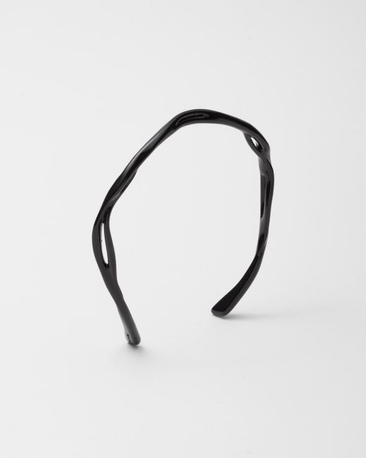 Prada Multicolor Nylon Fiber Headband for men