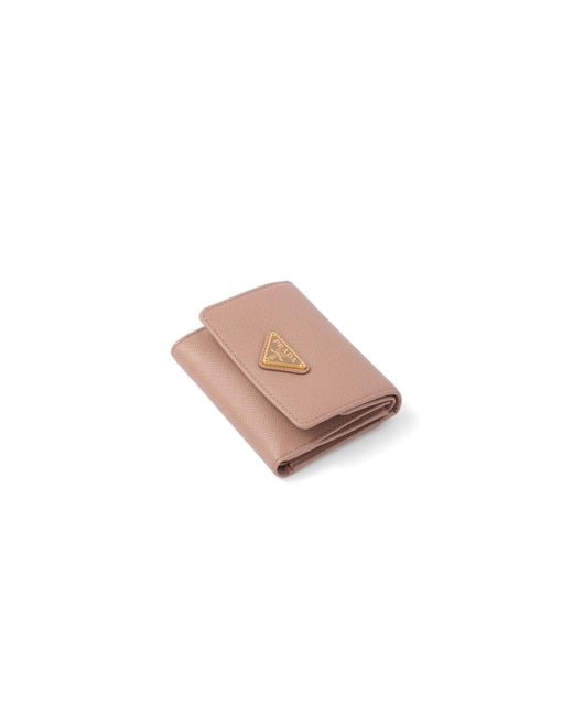 Prada Pink Small Saffiano Leather Wallet