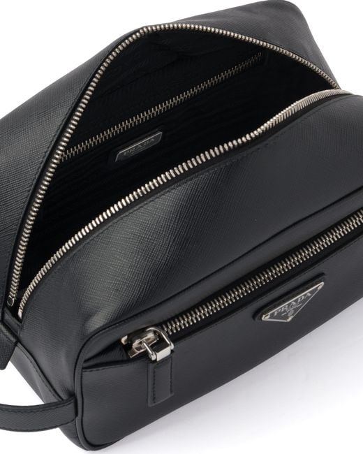 Pouch Da Viaggio di Prada in Black da Uomo