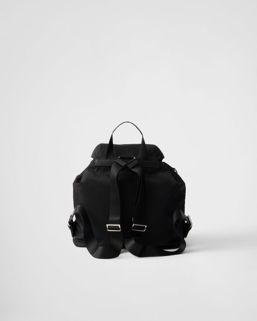 バックパック・リュック Prada Black Re-Nylon and Saffiano backpack with pouch Black Re-Nylon and Saffiano leather backpack | PRADA