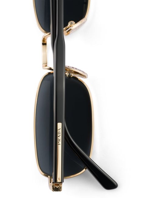 Prada Blue Sunglasses With The Iconic Metal Plaque for men